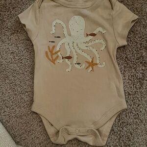 Adorable Tan Octopus Infant Bodysuit